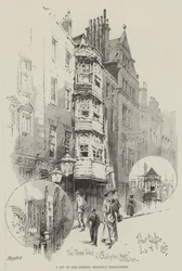 Ein Stück altes London, kürzlich abgerissen